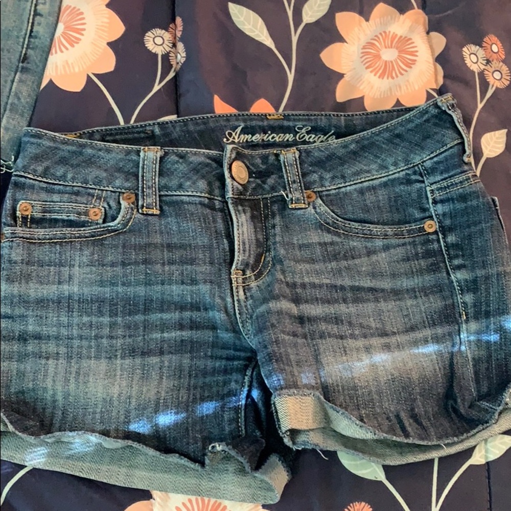 Denim jean shorts